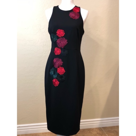 Betsey Johnson Dresses & Skirts - SOLD!!! BETSEY JOHNSON EMBROIDERED FLORAL-APPLIQUE